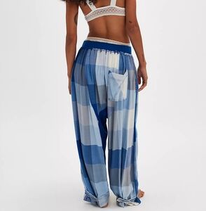 Free People Sugar Cookie Flannel Harem pants